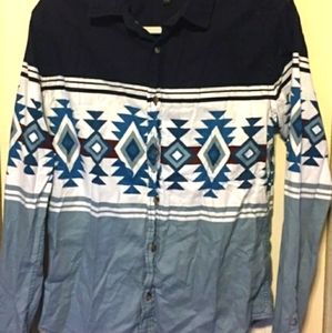 Men's Aeropostale Button Up Shirt Size L